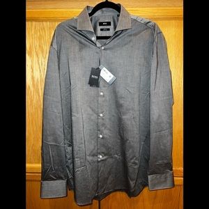 Hugo Boss Slim Fit Jason Dress Shirt - Black - Size 17 - NWT